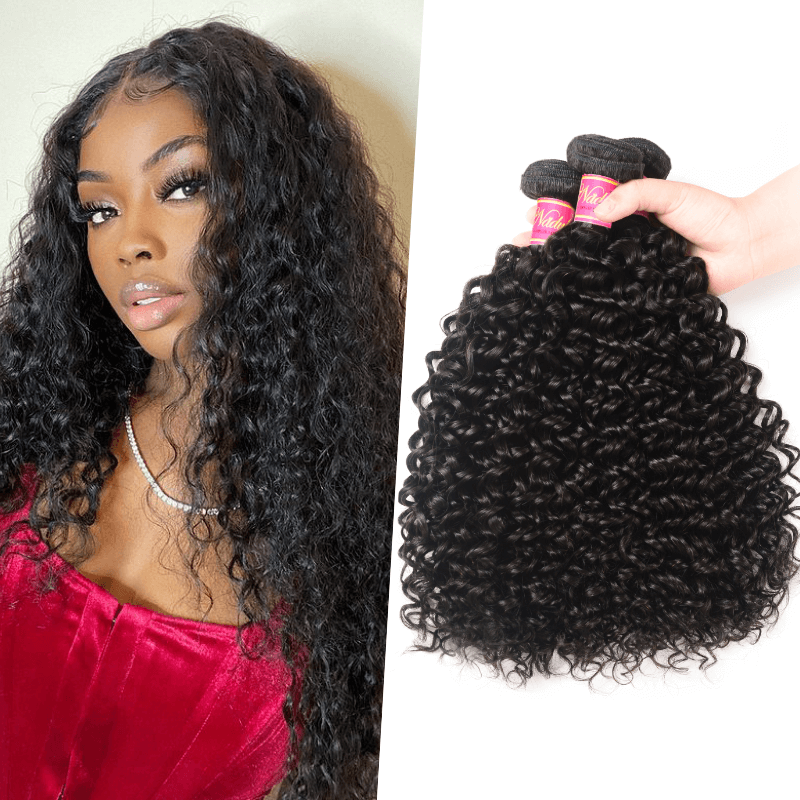 Nadula Wholesale Virgin Brazilian Jerry Curly Hair Weave Cheap Brazilian  Hair 3 Bundles Natural Black | Nadula