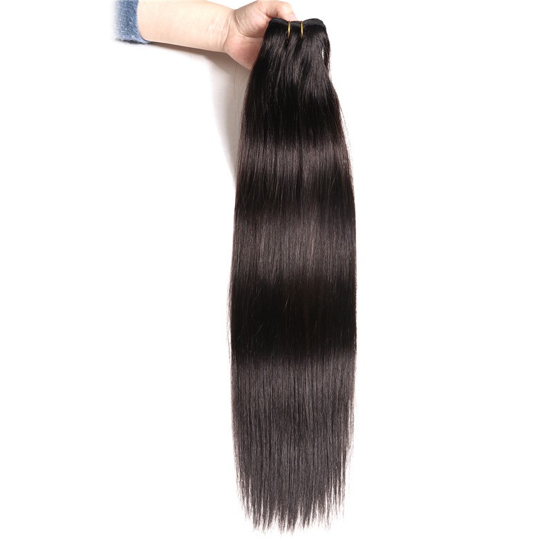 Nadula 1 Bundles #1B Natural Black Brazilian Straight Human Hair Weave  Extensions 100g | Nadula