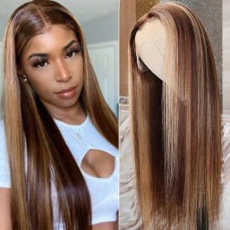 Nadula Long Straight Dark Blonde Hair 13x4 Blonde Lace Front Wigs With Pre  Plucked Baby Hair Add Bright Color To Ordinary Hairstyle | Nadula